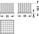 ICK S 25 X 25 X 18, 5