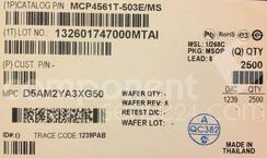 MCP4561T-503E/MS